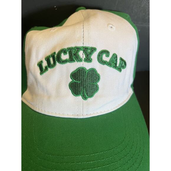Lucky Cap Shamrock St Patricks Day Hat Cap Green Strapback-NWT - Picture 2 of 4